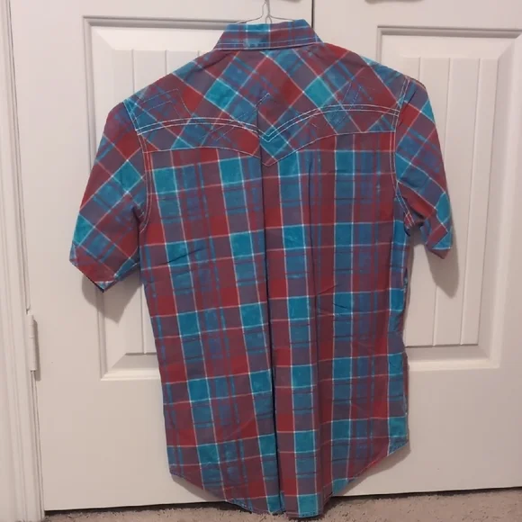 Vintage Mens Short Sleeve Button Up - Picture 3 of 3